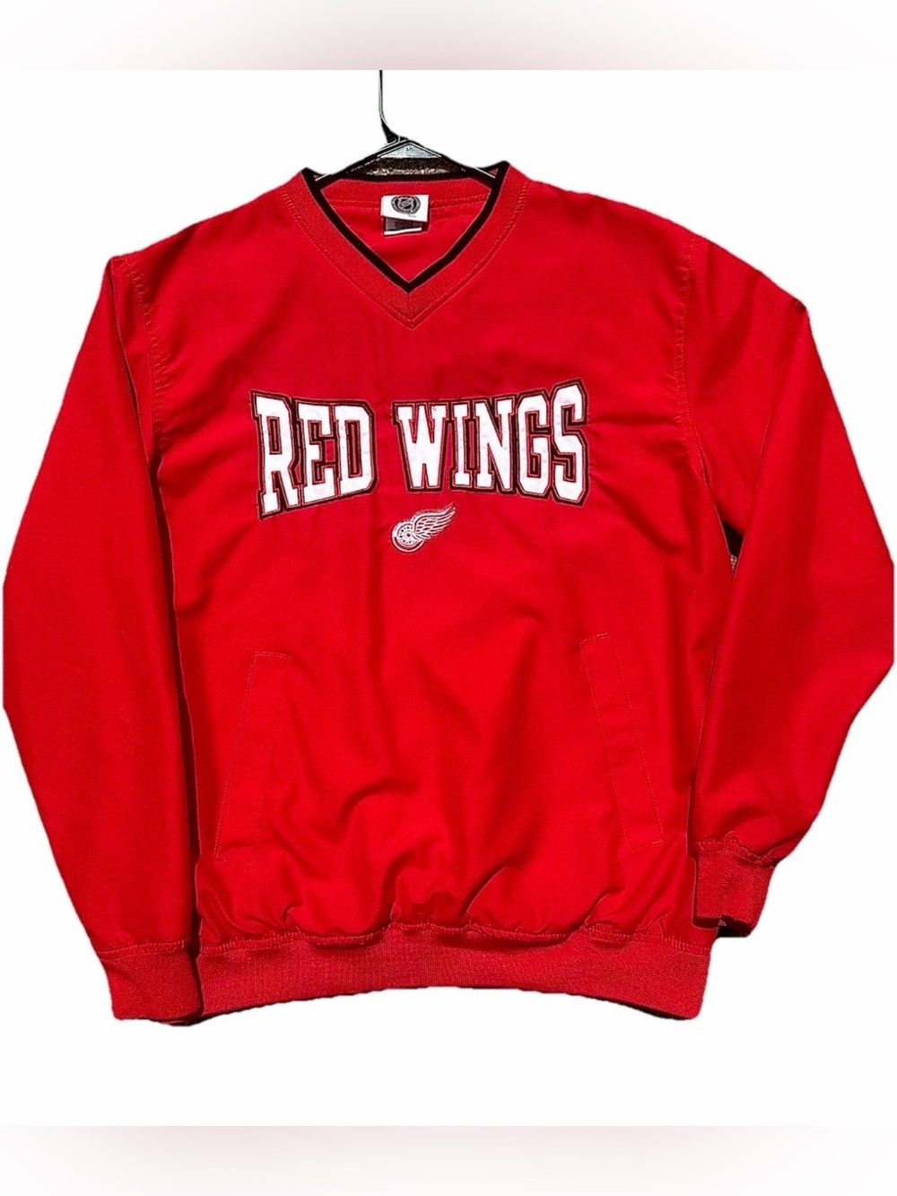 Vintage 90s NHL Official Licensed Detroit Red Wings Pullover Windbreaker Size S
